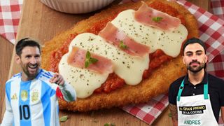 La milanesa napolitana, el plato favorito de Messi