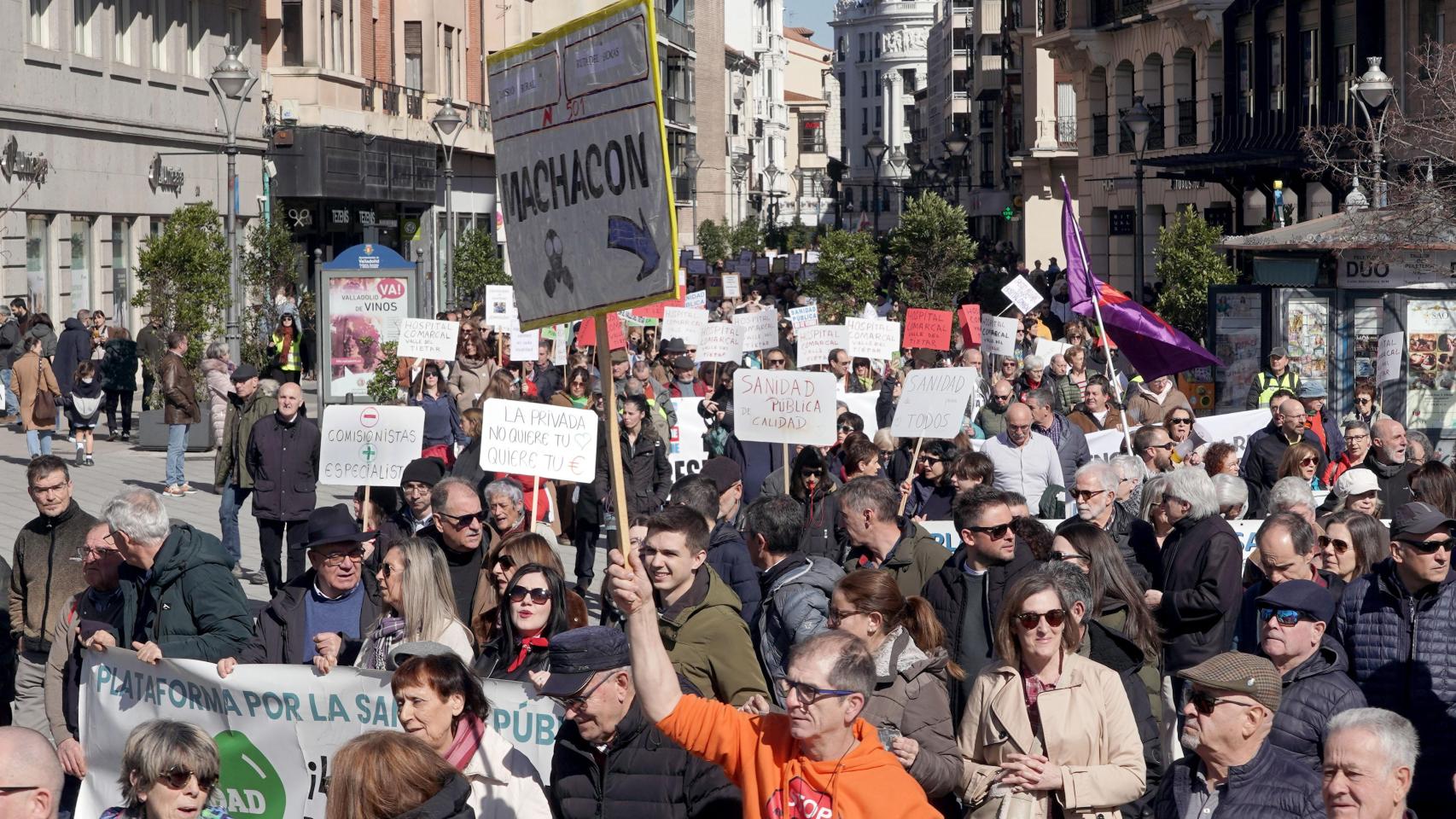 Manifestación por el centro de Valladolid