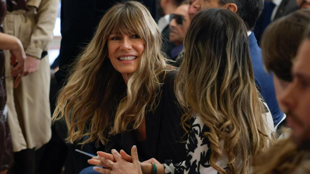 Begoña Gómez durante el homenaje al pueblo gitano en La Moncloa.