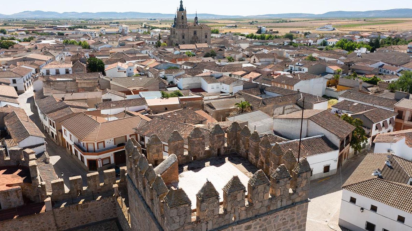 Vista aérea de la fortaleza.