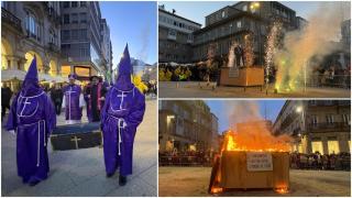 Vigo arde por ser sede del Mundial 2030: así fue la Quema del Meco