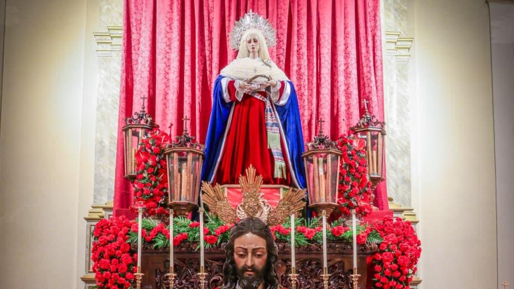 La Virgen del Dulce Nombre es repuesta al culto tras su restauración