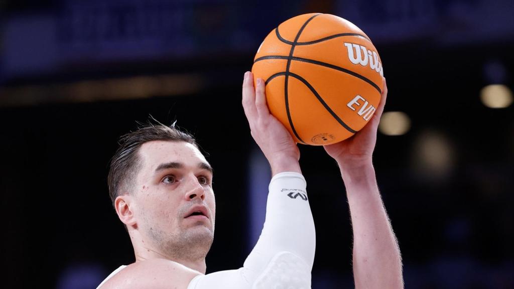 Mario Hezonja, durante un partido del Real Madrid.
