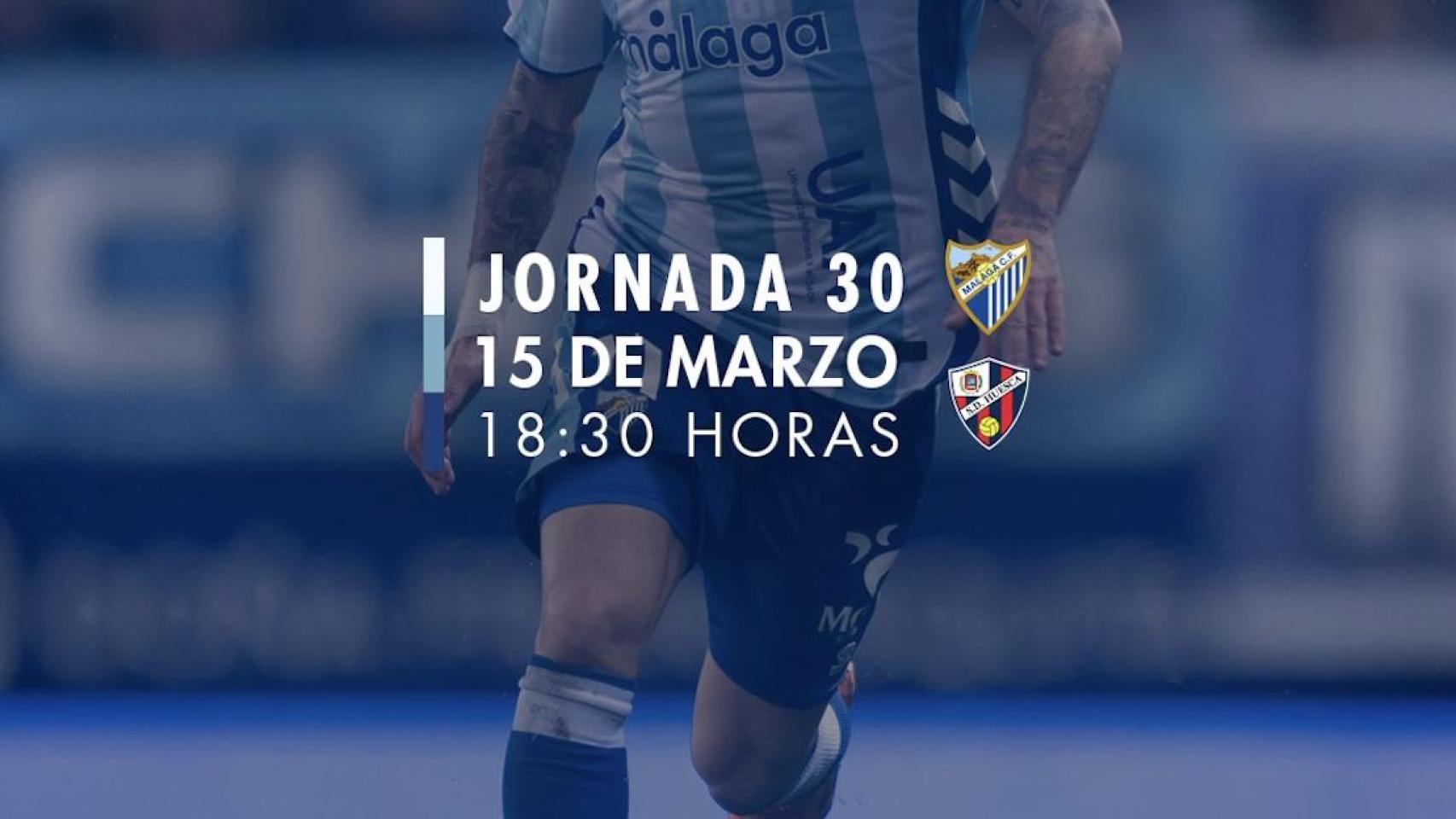 Calendario Málaga CF: fecha para la doble cita consecutiva en La Rosaleda en marzo