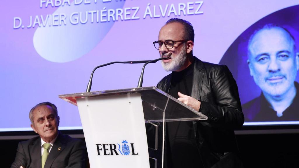 Javier Gutiérrez recibe la Faba de Plata en Ferrol