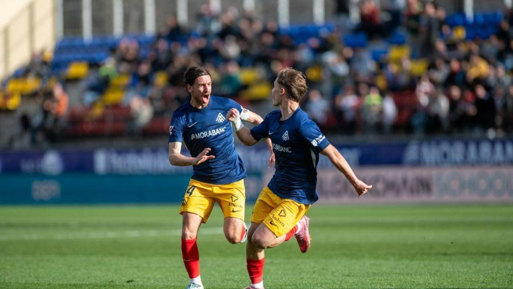 Josep Cerdá, autor de los dos goles del Andorra