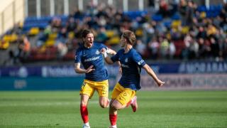 Josep Cerdá, autor de los dos goles del Andorra