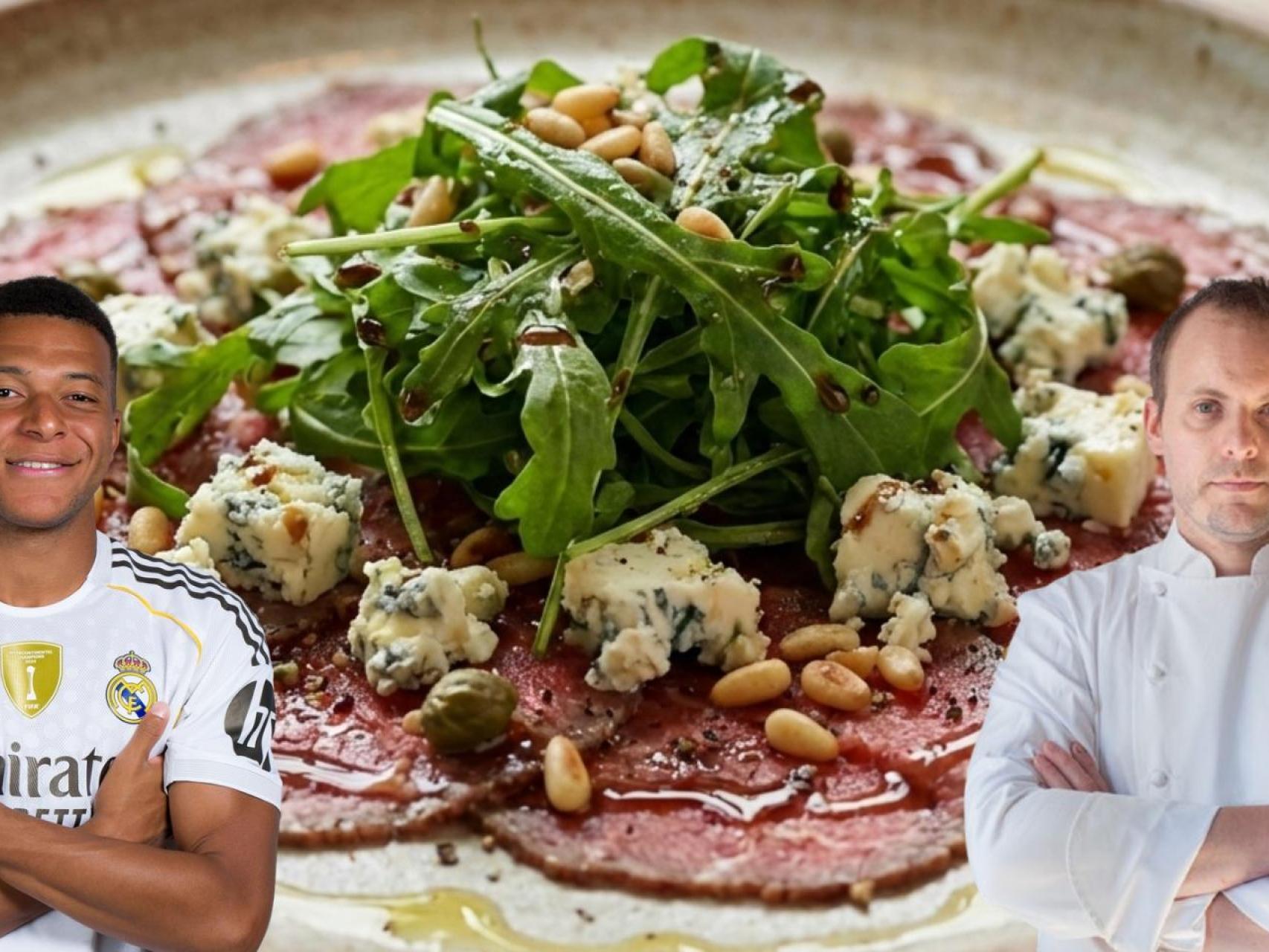 El carpaccio de ternera, el plato preferido de Kylian Mbappé
