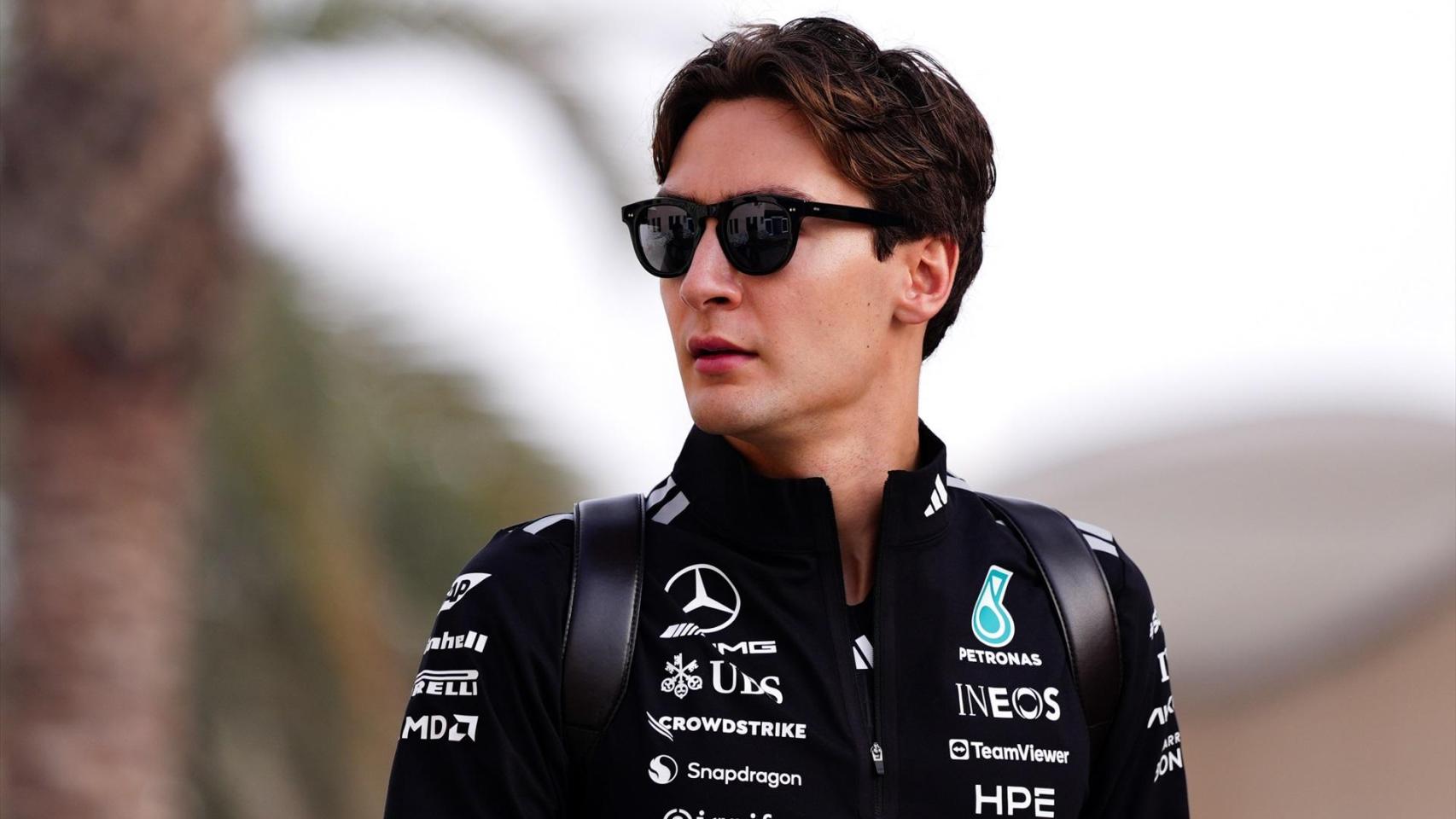 George Russell, en el paddock de la Fórmula 1