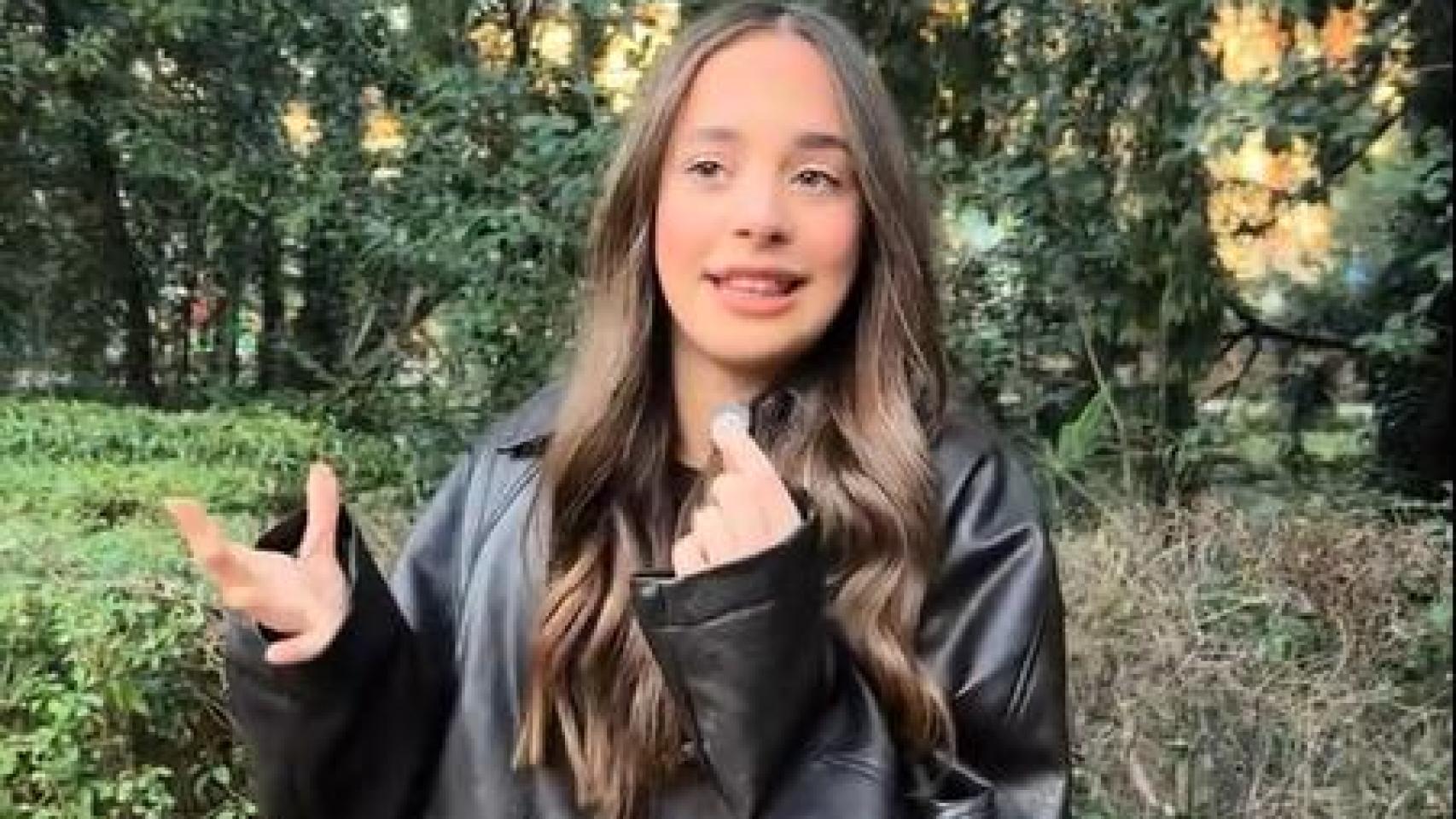 La tiktoker Anix en el Campo Grande de Valladolid