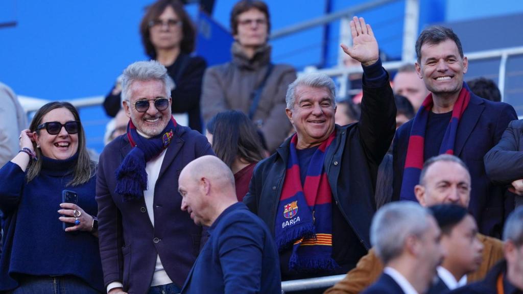 Joan Laporta, en el Camp Nou