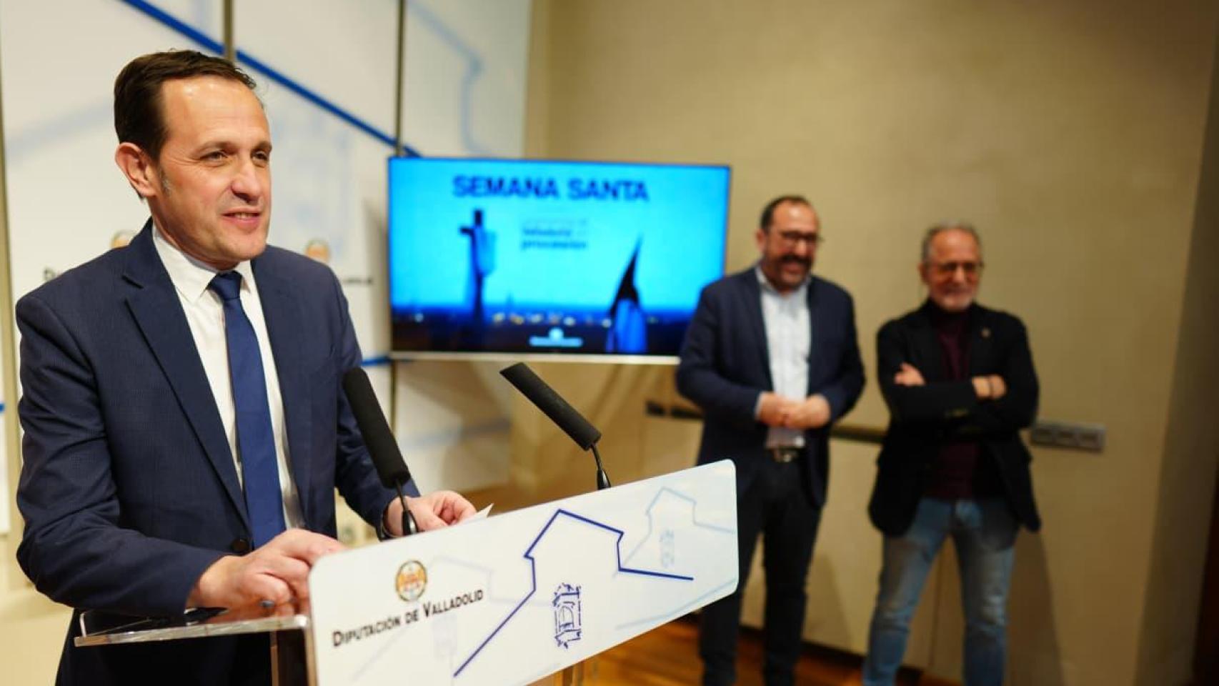 Conrado Íscar durante la presentación de la Semana Santa de la provincia