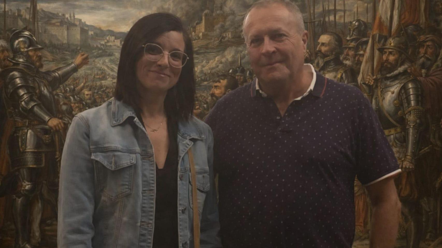 Esther García y Francisco José Franco, autores del libro Cervantes y Cartagena. Camino de Lepanto