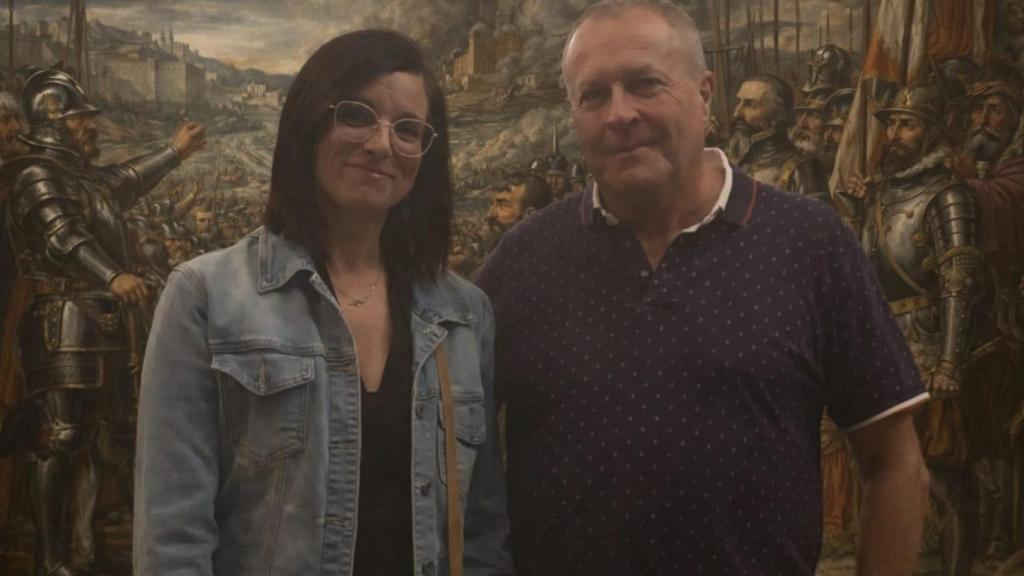 Esther García y Francisco José Franco, autores del libro Cervantes y Cartagena. Camino de Lepanto