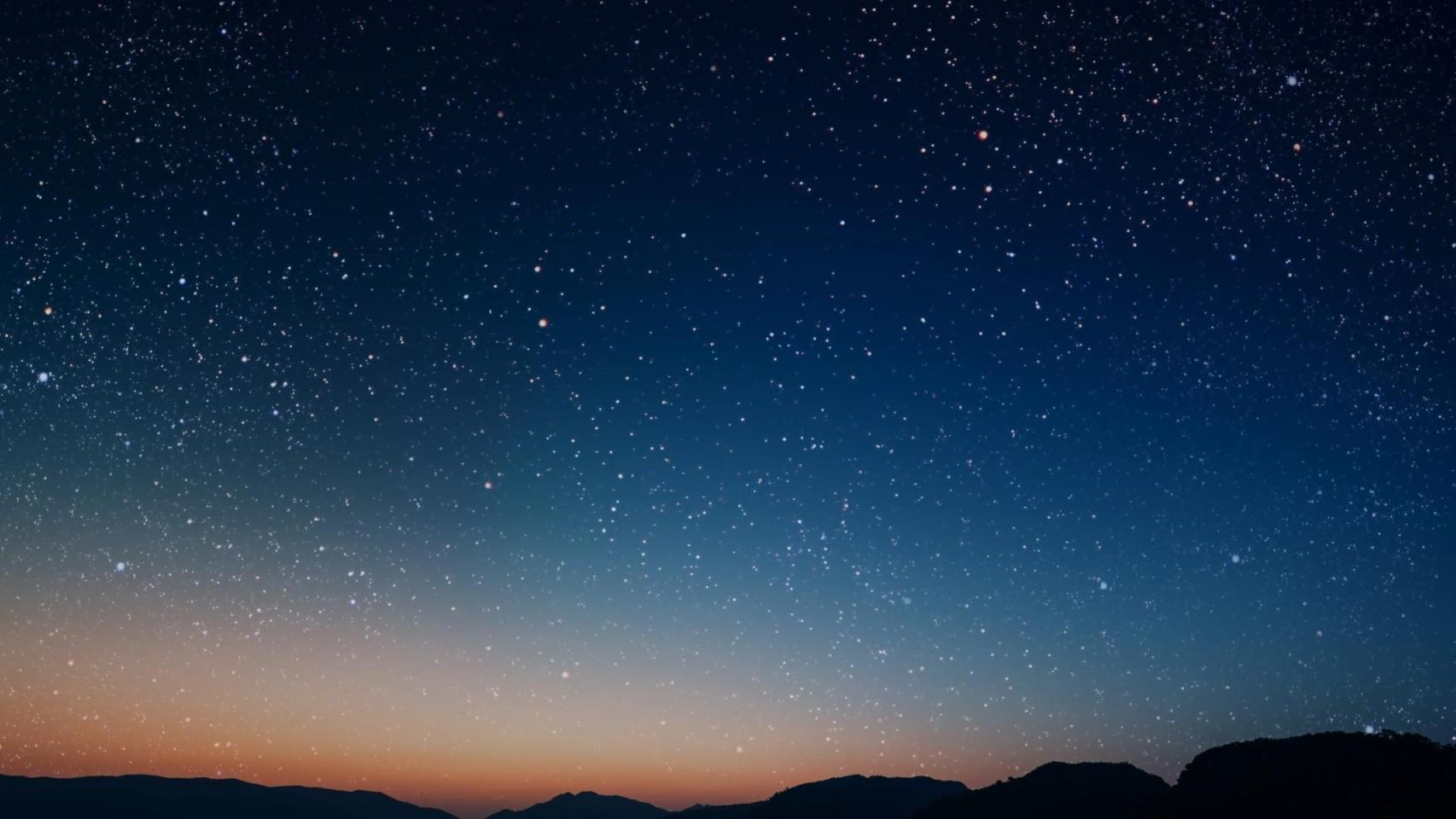 Cielo nocturno estrellado