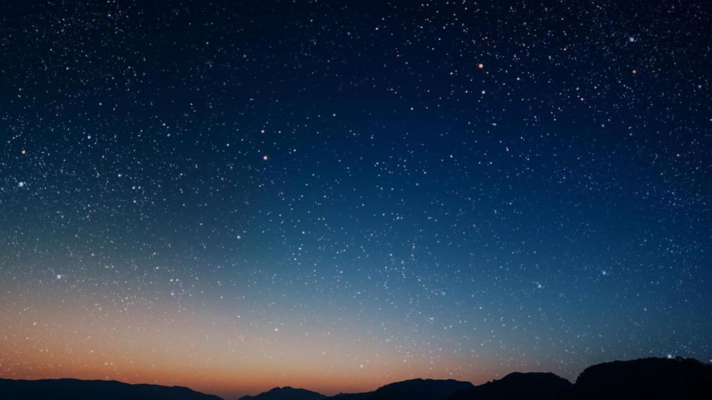 Cielo nocturno estrellado