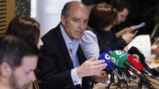 Francisco Camps en la presentación de la encuesta. Rober Solsona / Europa Press