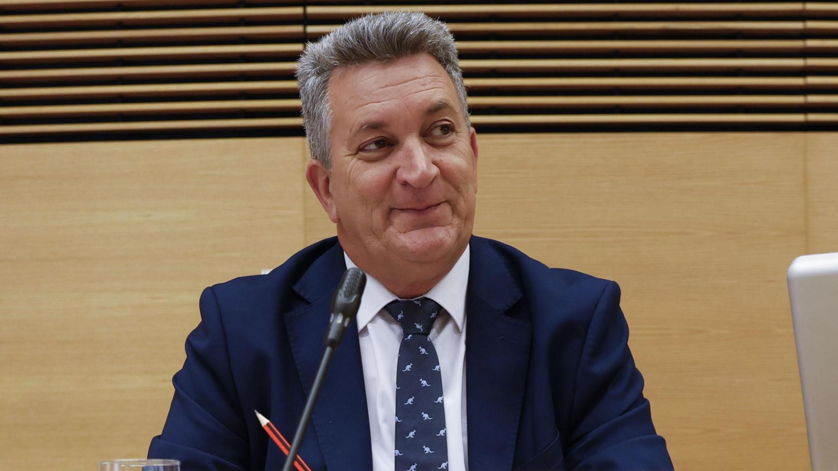 Martínez Mus, en la Comisión de la dana en el Congreso. EFE/Javier Lizon