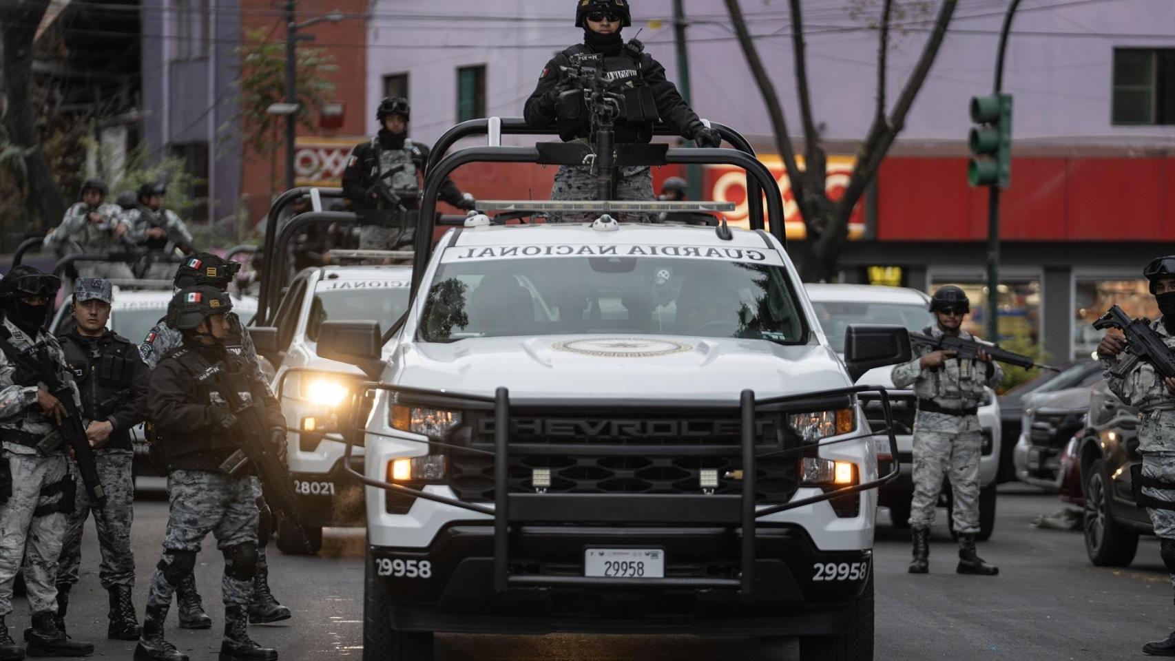 La policía de Jalisco, tras el abatimiento de 'El Mencho'.