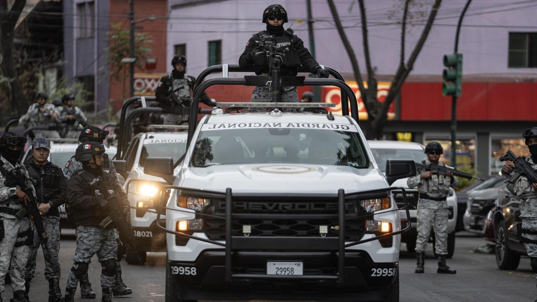 La policía de Jalisco, tras el abatimiento de 'El Mencho'.