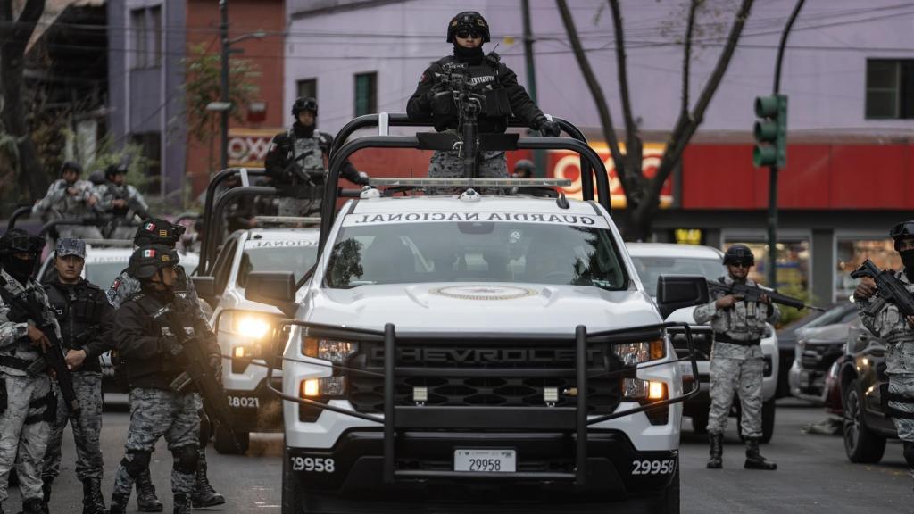 La policía de Jalisco, tras el abatimiento de 'El Mencho'.