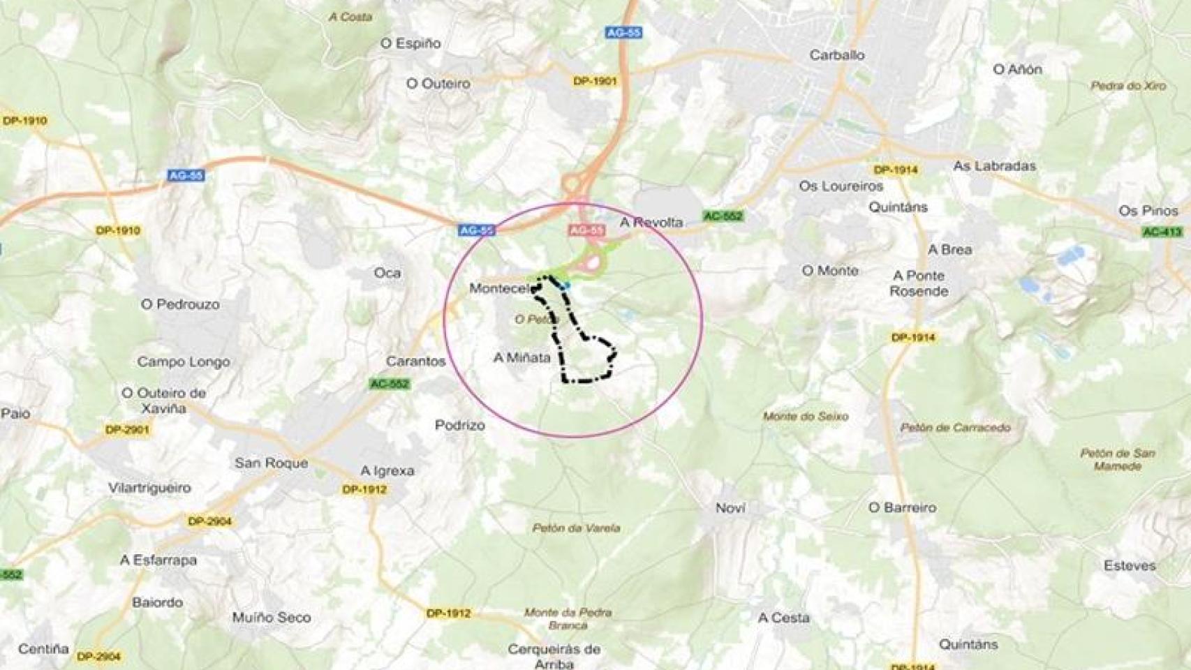 Imagen de la zona a crear.