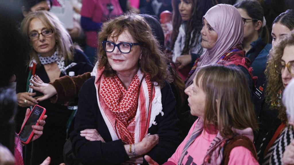 La actriz, en una protesta en favor de Palestina en 2024.