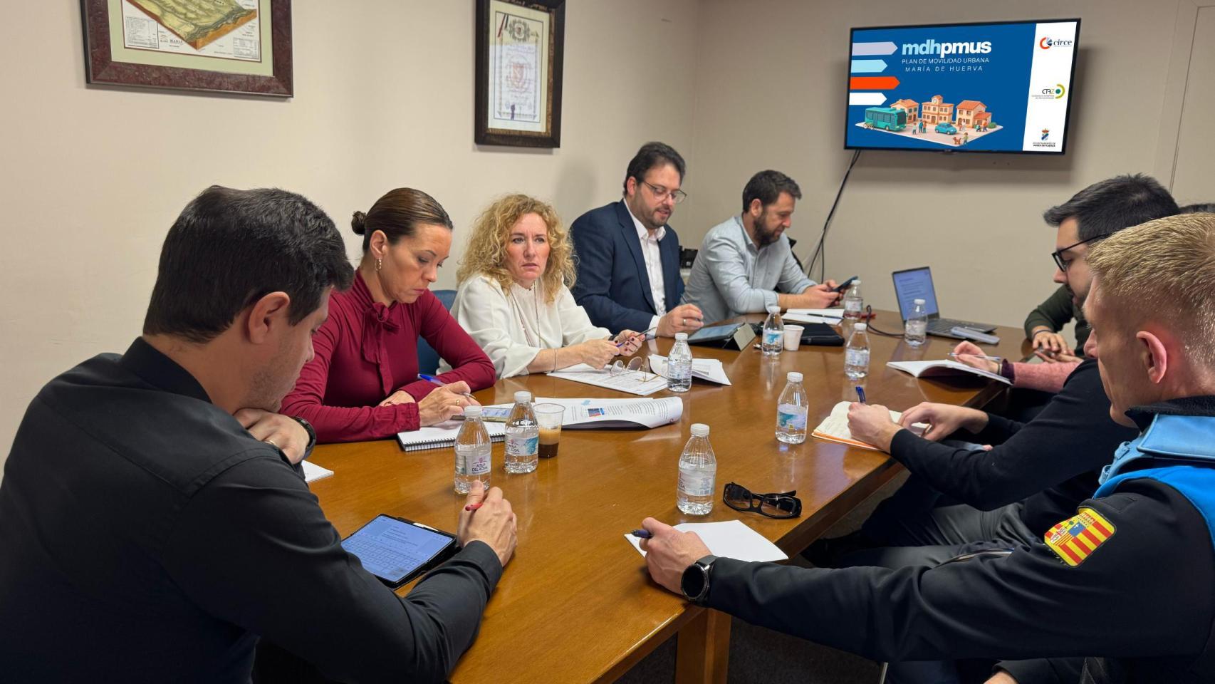Una de las reuniones de coordinación del PMUS.