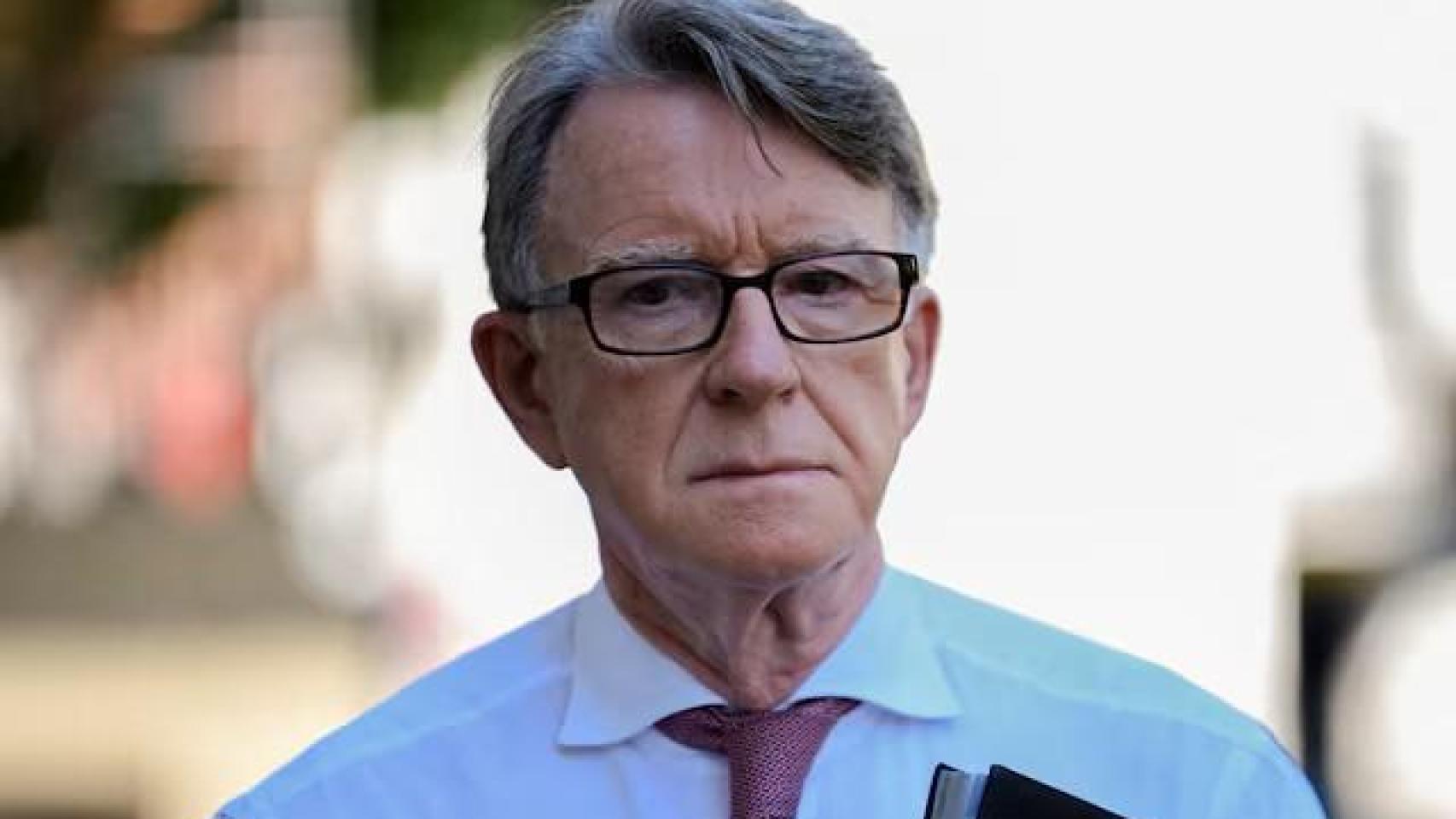 El exembajador británico en Estados Unidos, Peter Mandelson.