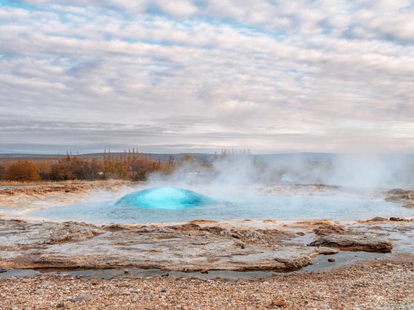 Géiser de Strokkur, en Islandia.