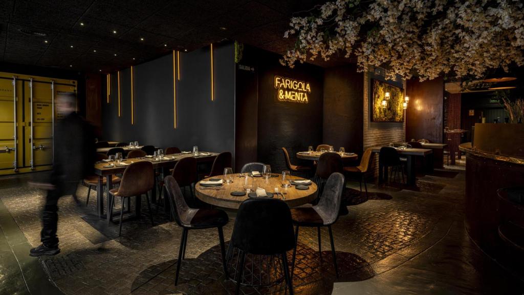El interior del restaurante.