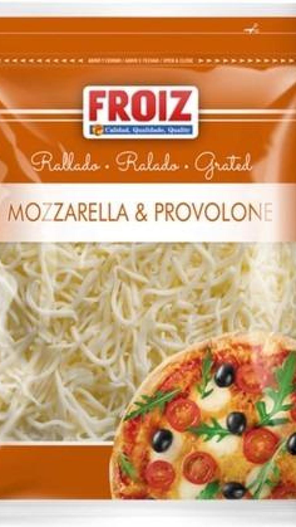 Queso rallado mozzarella y provolone (Marca Froiz)
