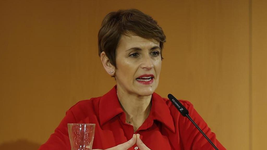La presidenta del Gobierno de Navarra, María Chivite, el pasado 13 de febrero en Pamplona.
