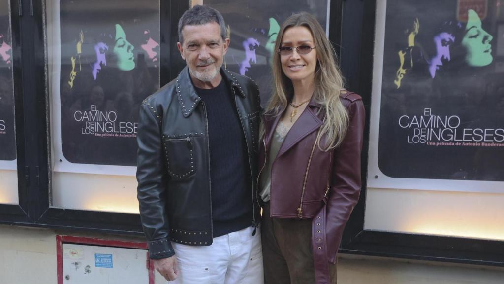 Antonio Banderas y Nicole Kimpel en la reposición de 'El Camino de los Ingleses'.