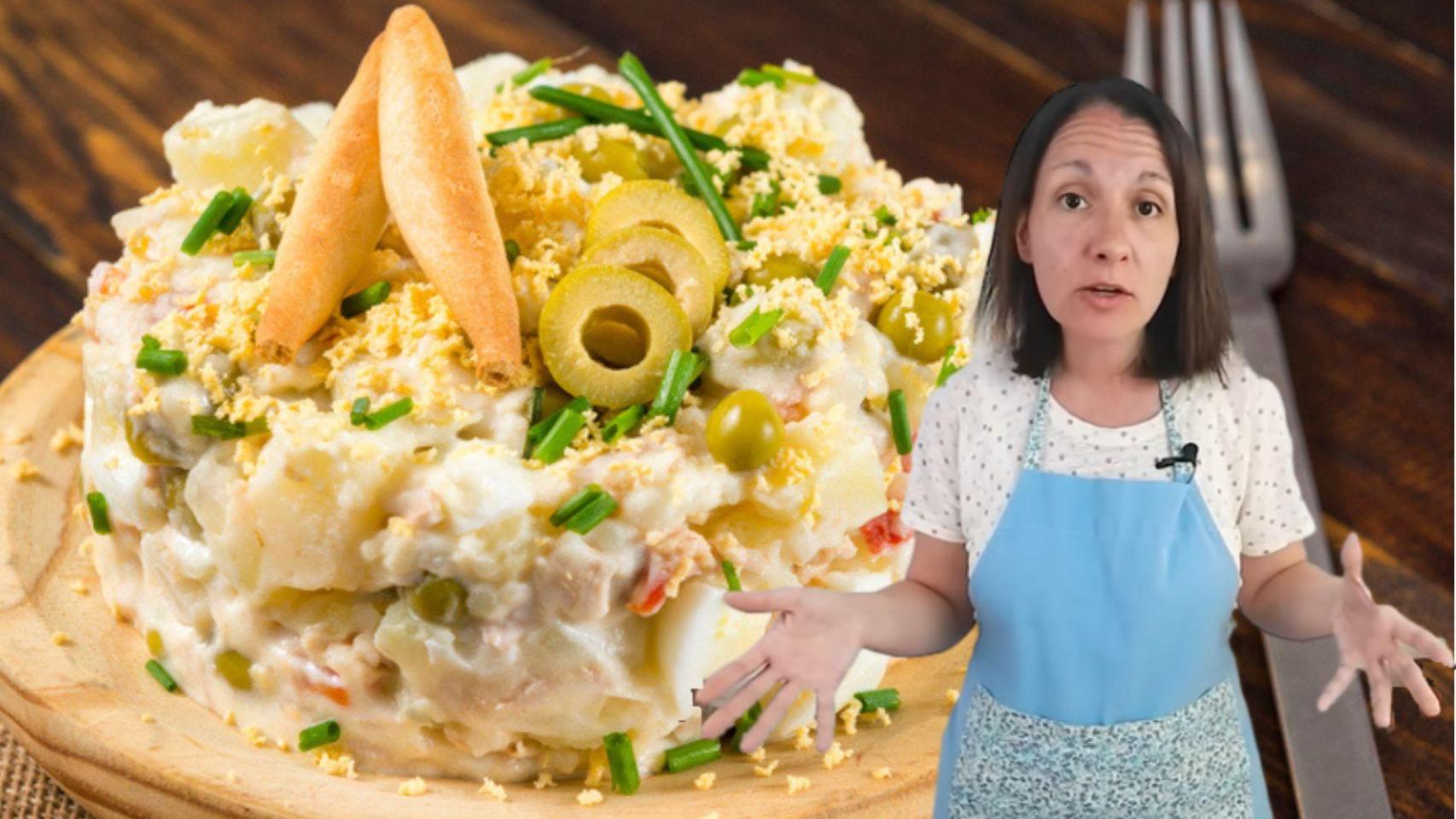 Yolanda, cocinera y su truco para una ensaladilla rusa perfecta.
