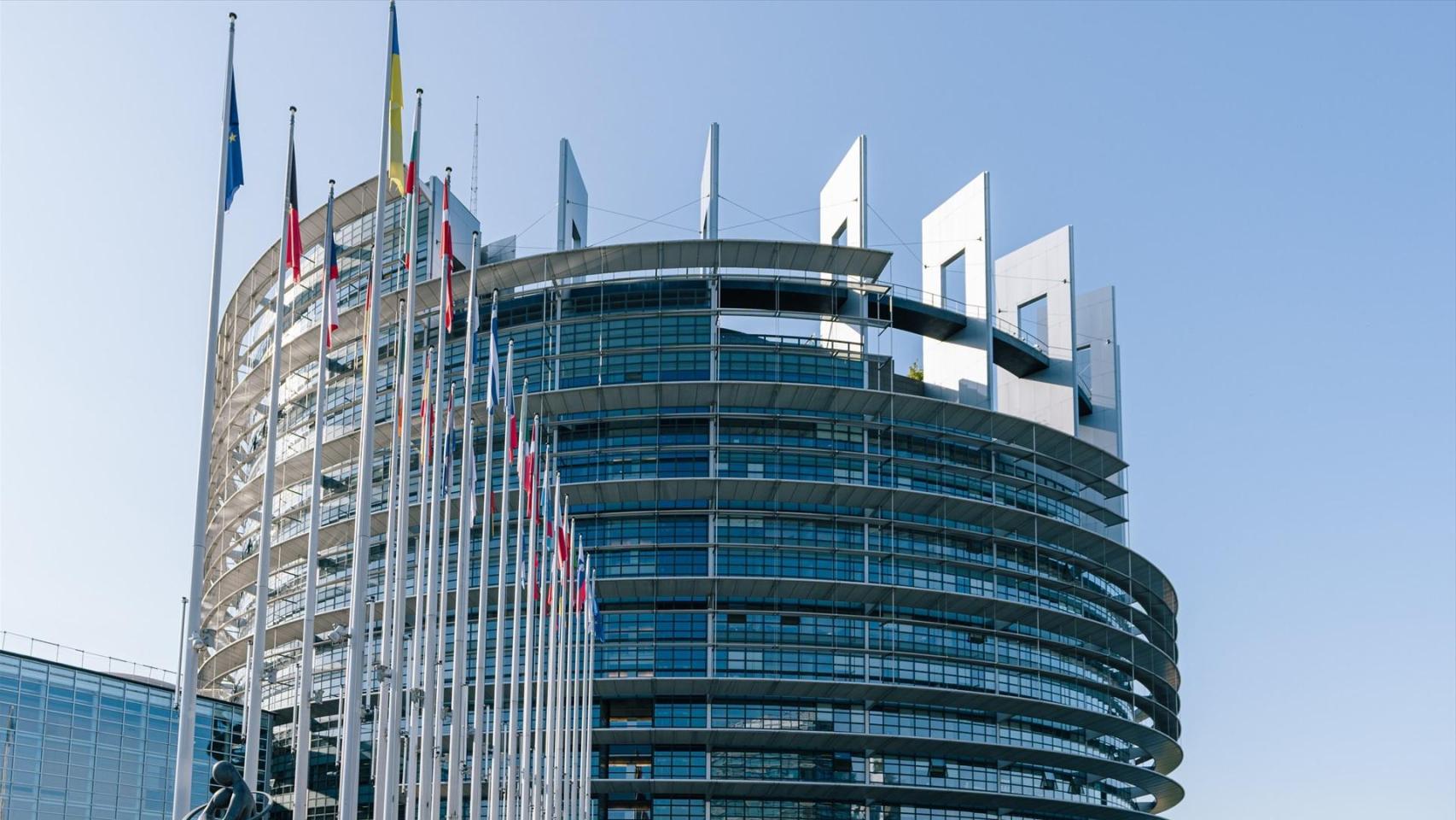 Exterior del Parlamento Europeo.