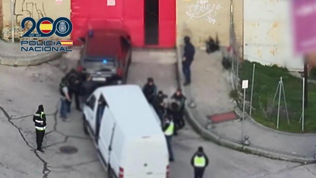 La Policía Nacional en una operación en Madrid.