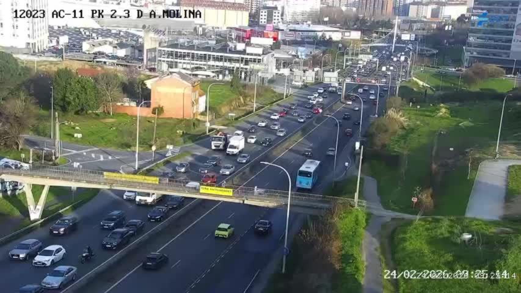 La avenida de Alfonso Molina este martes 24 de febrero.