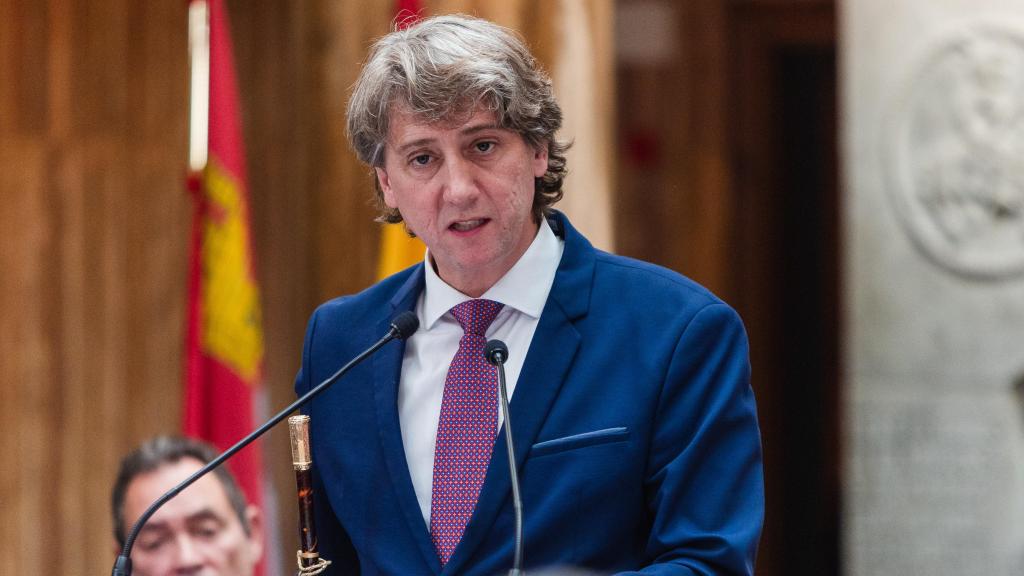 Carlos Martínez, alcalde de Soria, en la constitución del Ayuntamiento en 2023