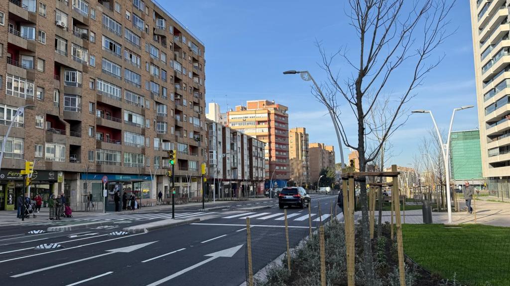 Segunda fase de la avenida de Navarra en Zaragoza.
