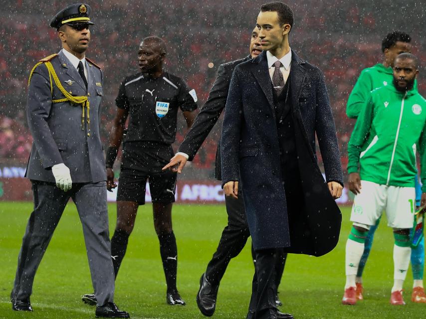 Moulay Hassan en la Copa África 2025 en Marruecos.