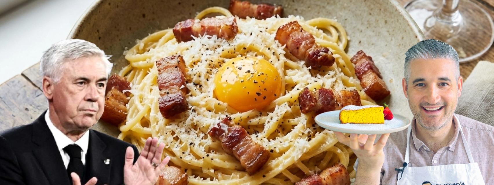 La pasta carbonara, el plato de comida preferido de Carlo Ancelotti
