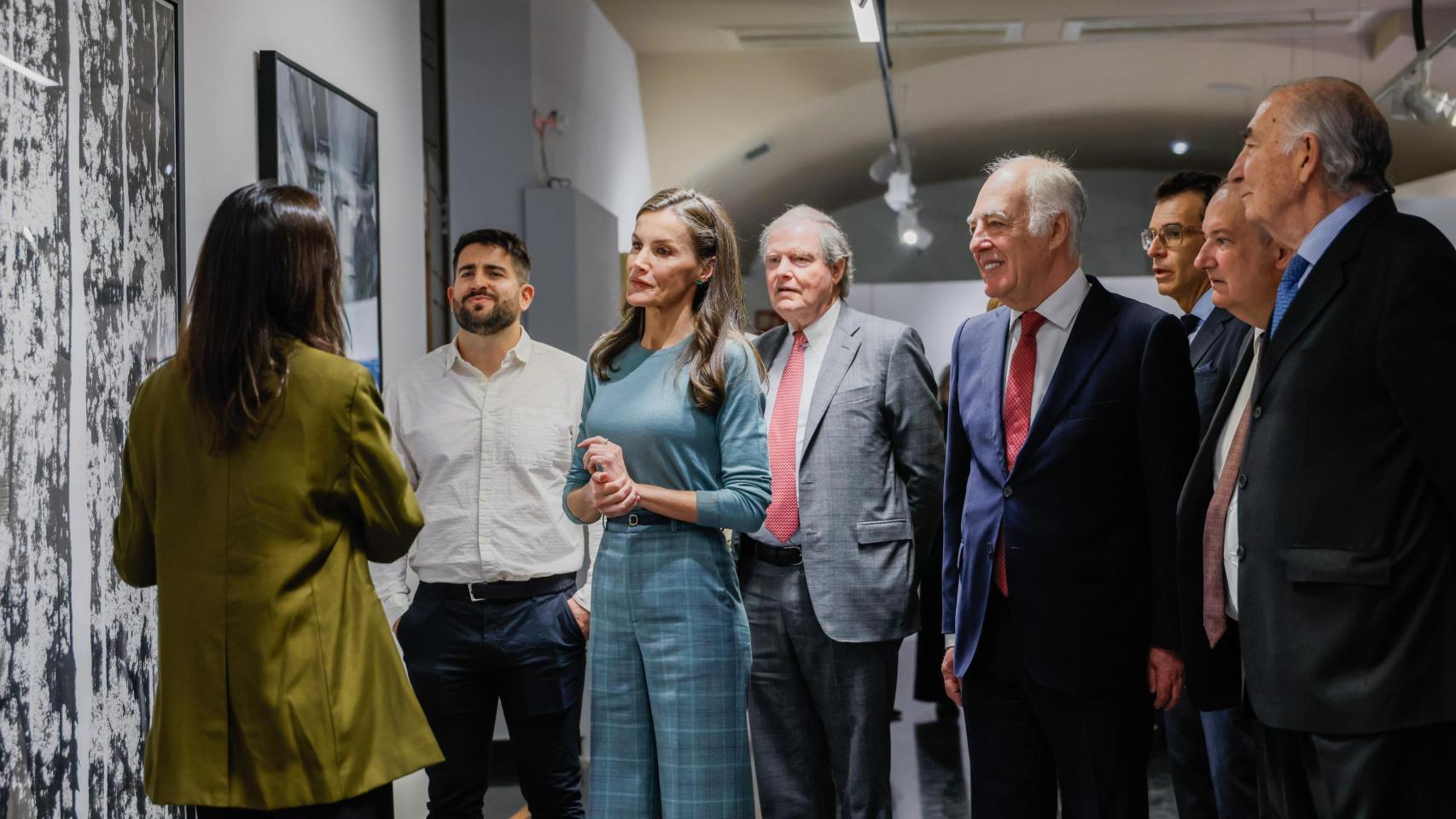 S.M la Reina visita el centro de Fundación Ibercaja en Huesca