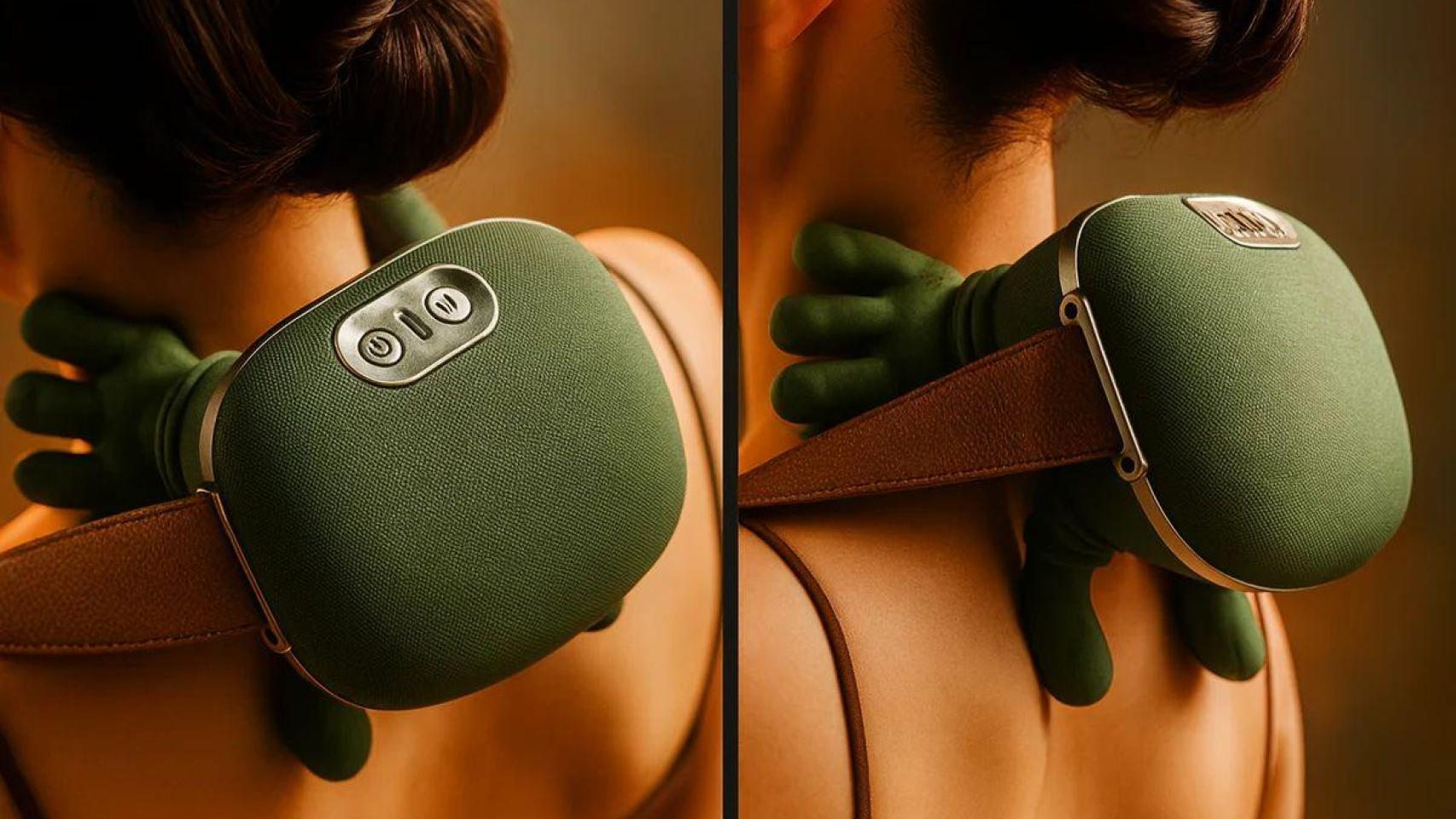 Así es el masajeador cervical que triunfa en redes sociales: imita la forma natural de la mano y alivia la tensión del cuello