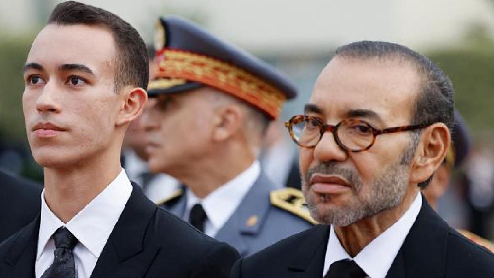 Mohamed VI y su hijo Moulay Hassan.