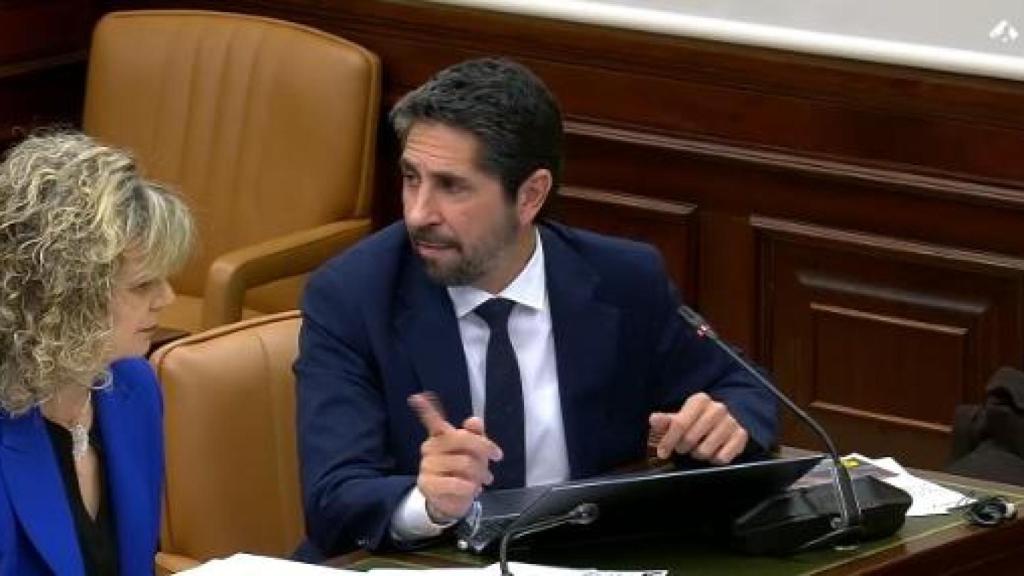 Óscar Ramajo, muy crítico durante su intervención