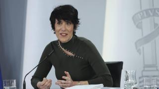La ministra de Inclusión, Seguridad Social y Migraciones y portavoz del Gobierno, Elma Saiz , este martes.