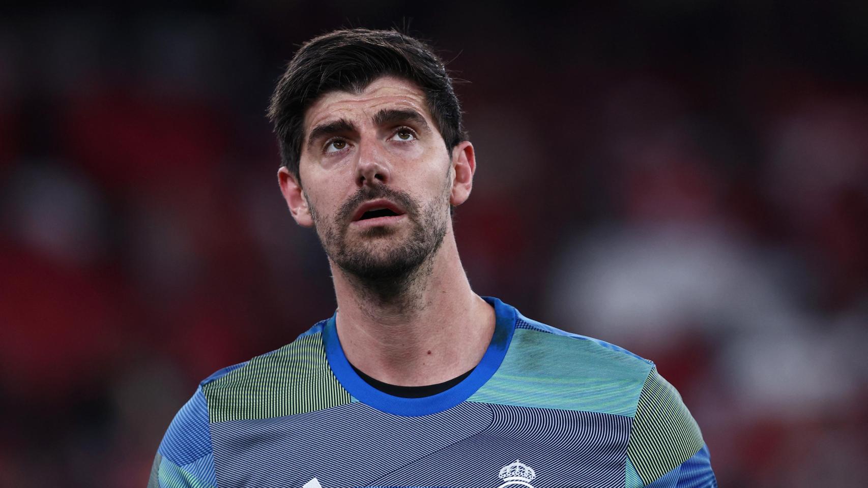Courtois, durante un partido.