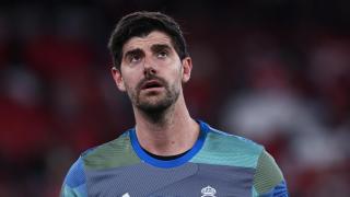 Courtois, durante un partido.