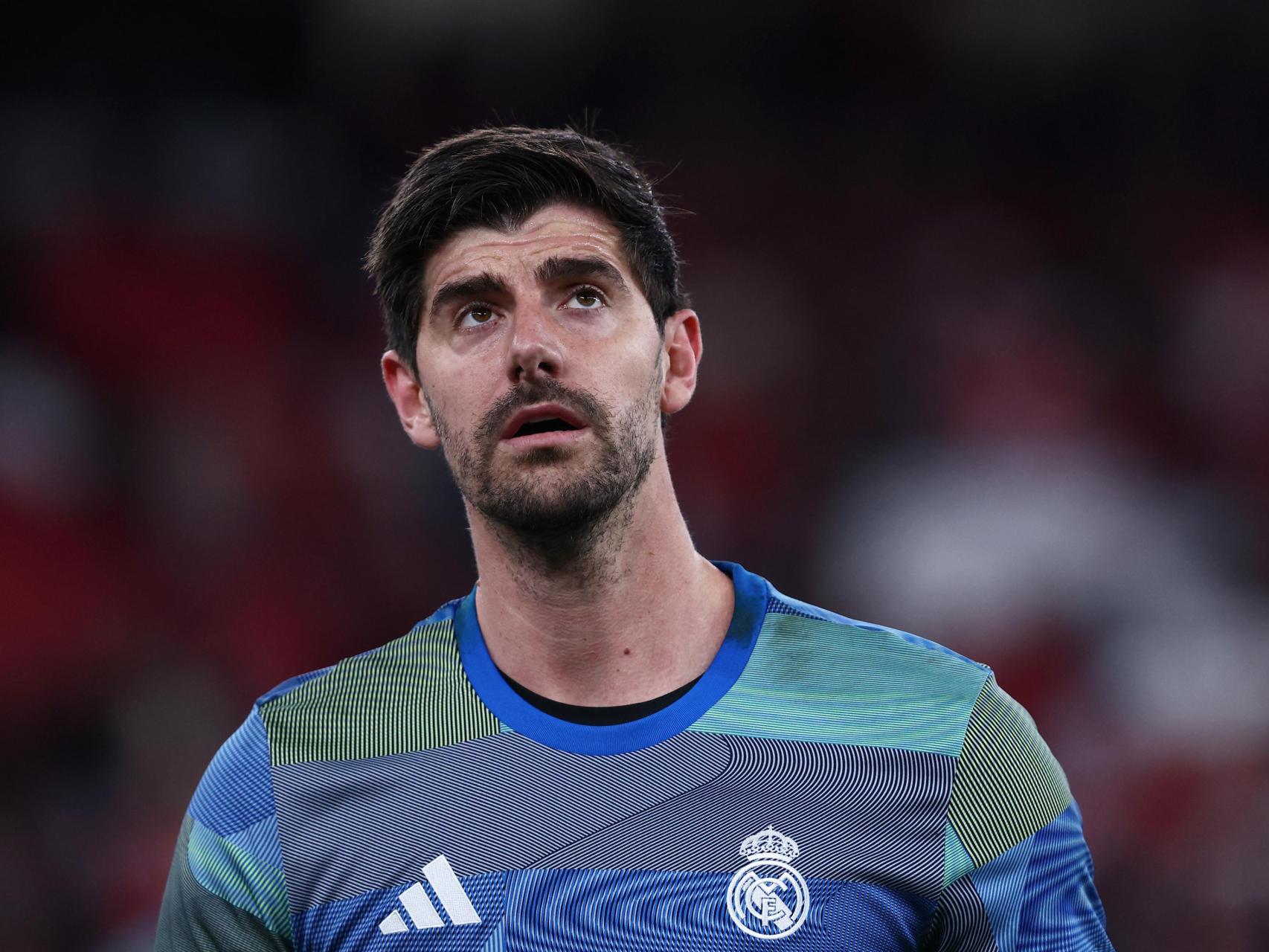Courtois, durante un partido.